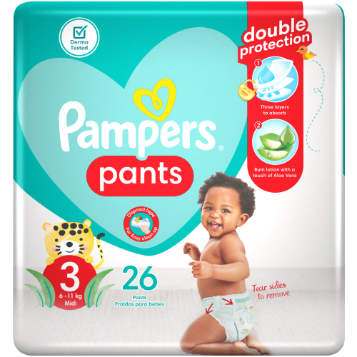 ktoś nosi 15 pieluchy pampers od 50 do