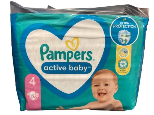 pampers 4 plus 76 szt