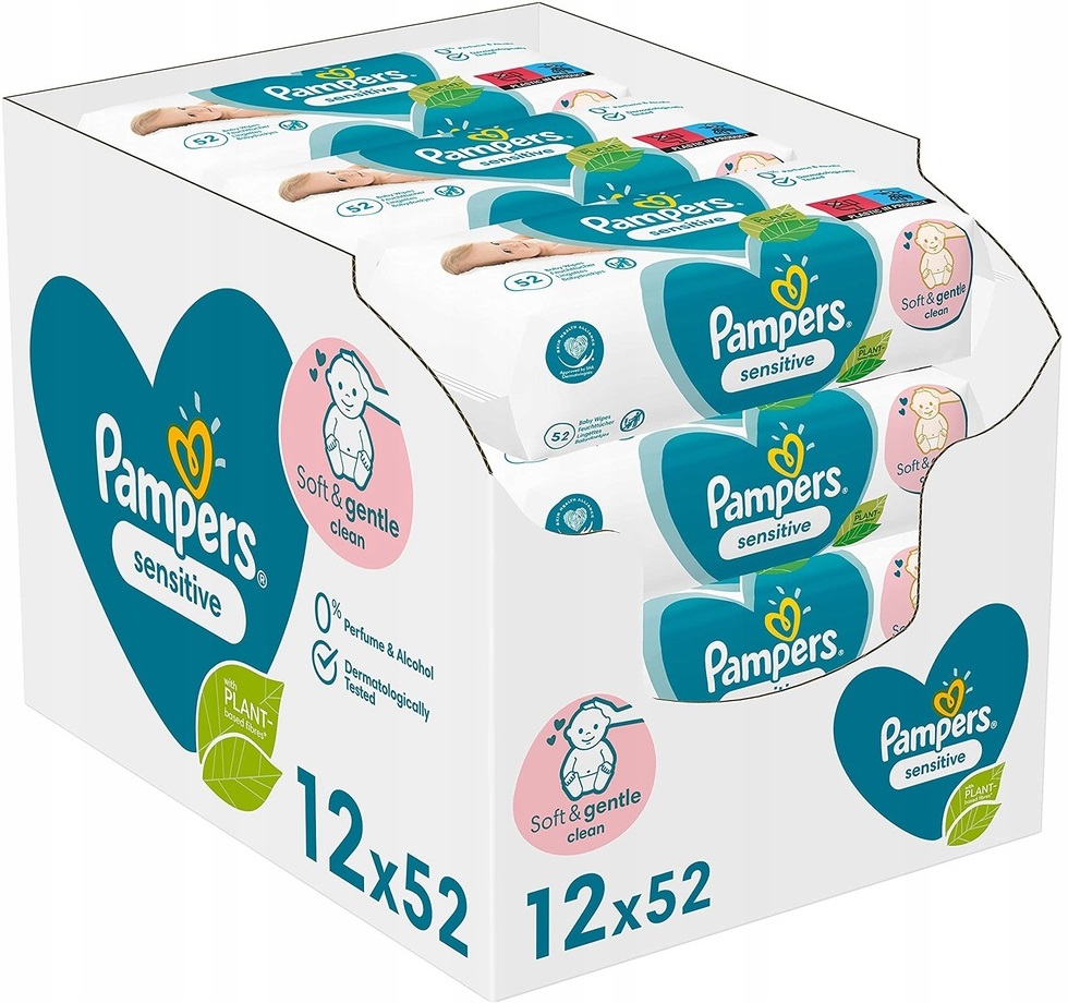 pampers chusteczki aqua pure 99 wody allegro