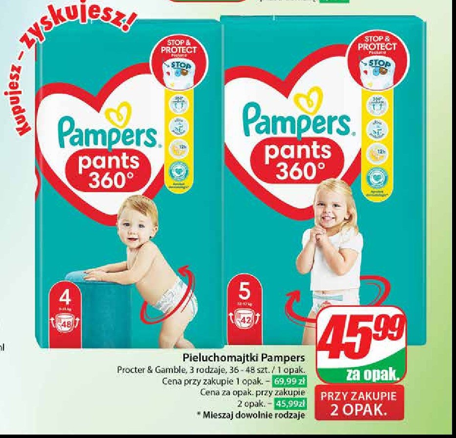 10 sztuk pampers premium care rozmiar 3