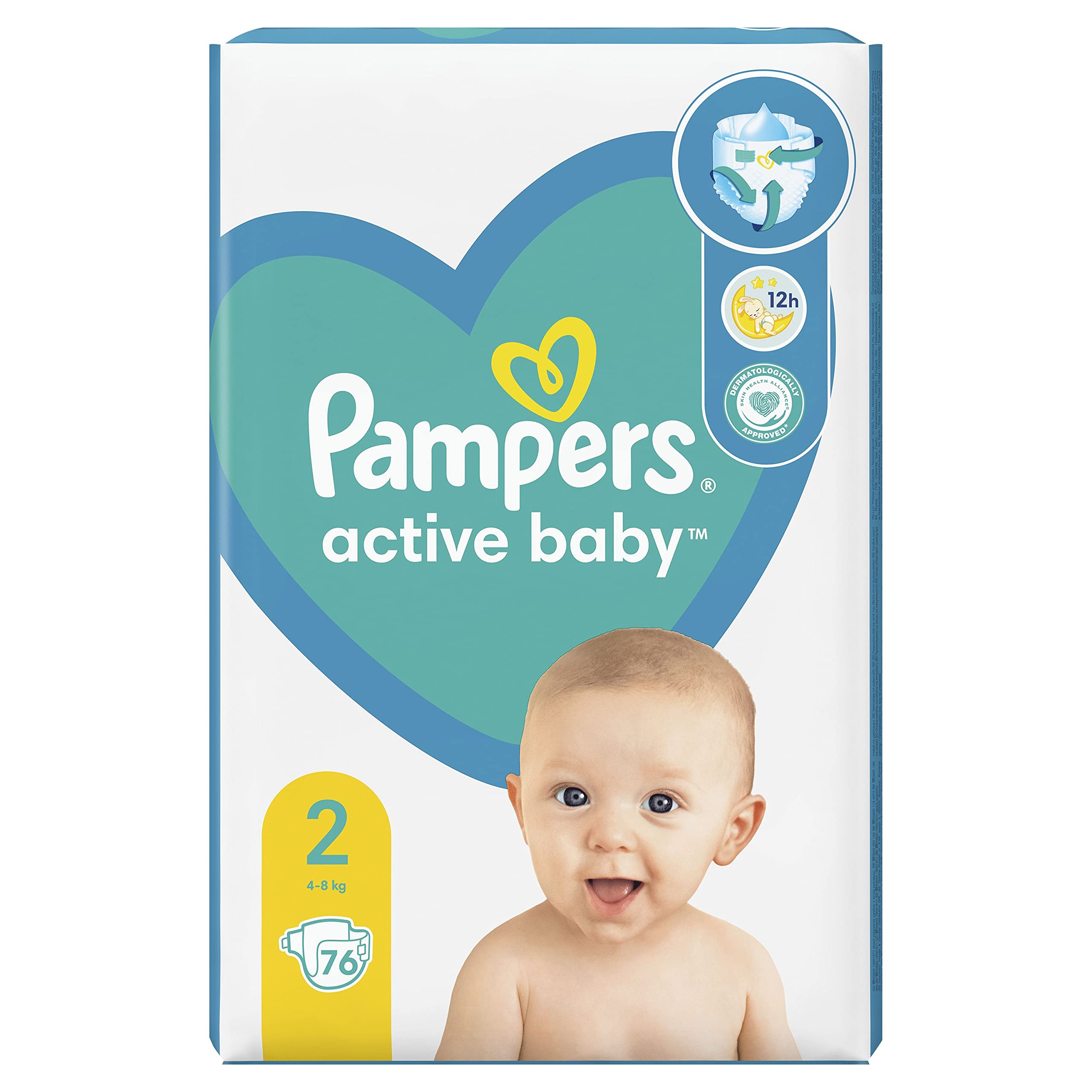 pampers active baby-dry pieluchy 4 maxi 174szt