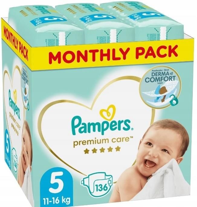 pampers premium care blekitne a zlote