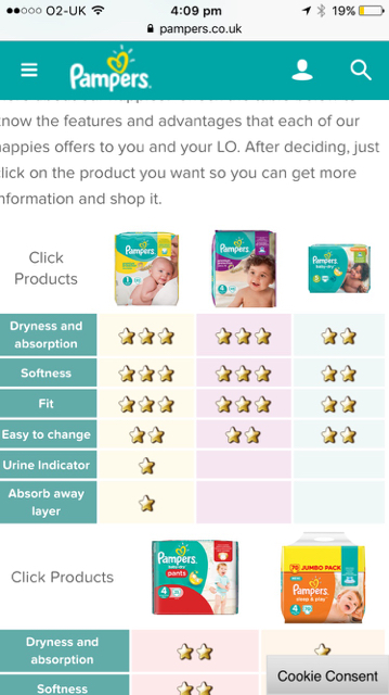 pampers care 6