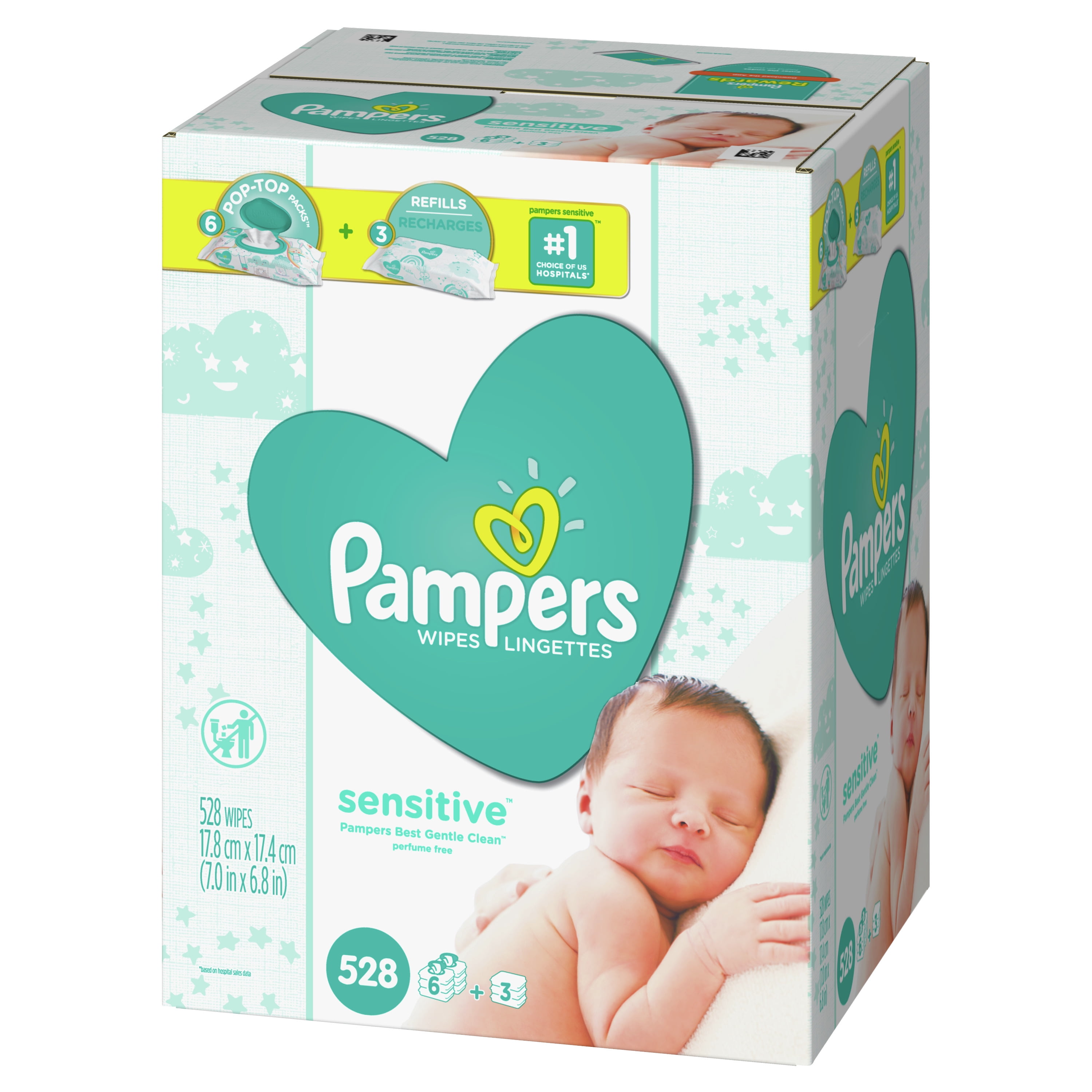 przecena pieluch pampers