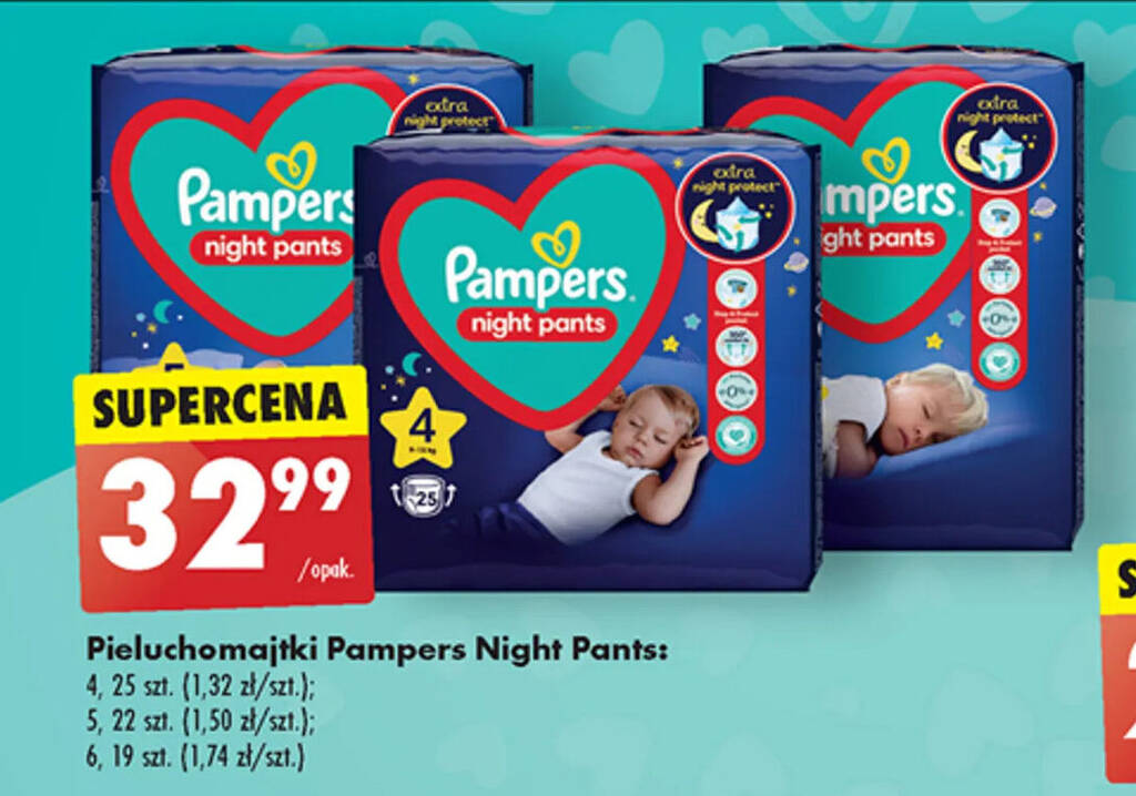 pieluchy pampers night