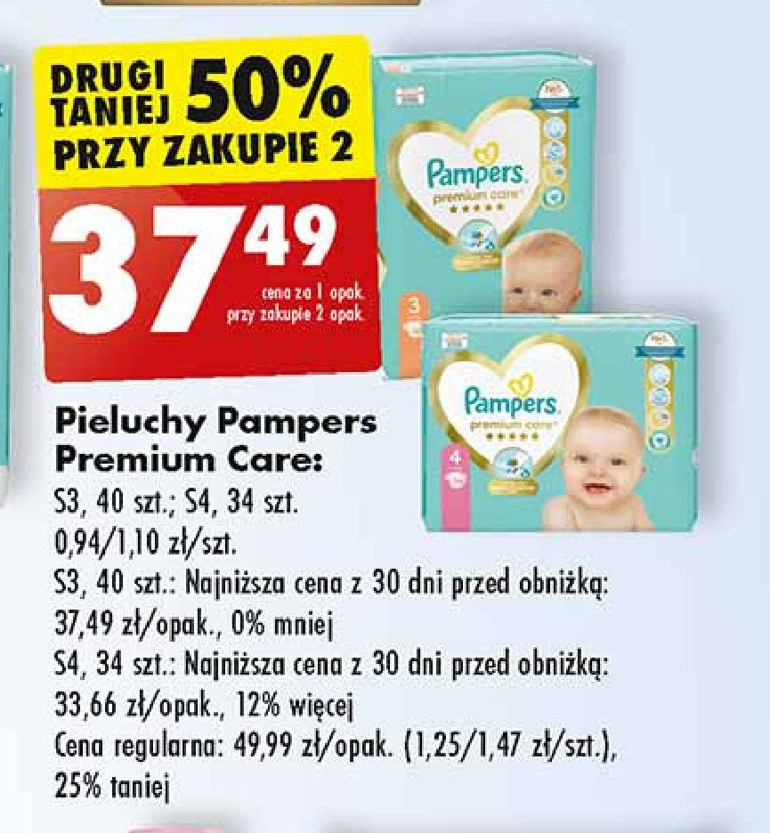 pamper 2 100 sztuk