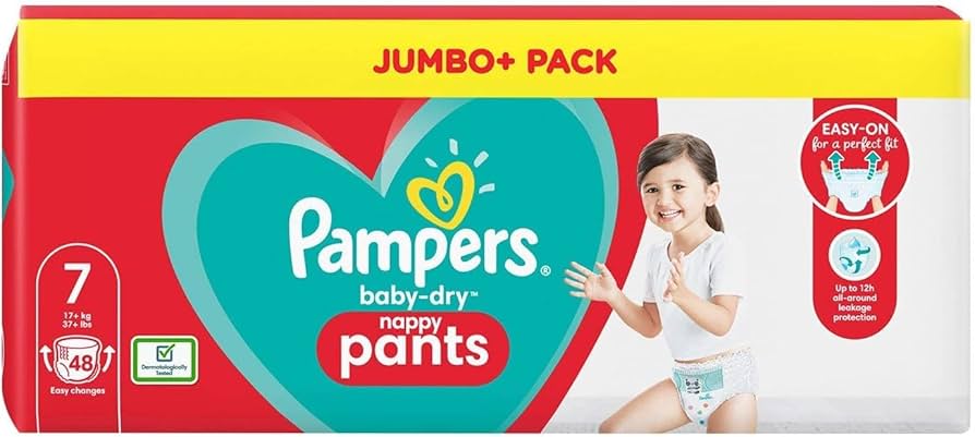 pieluchomajtki pampers 6 mała paczka