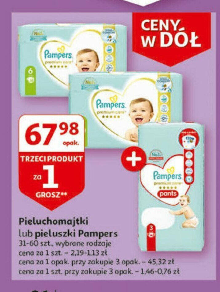 promocja pampers 1 pieluchy