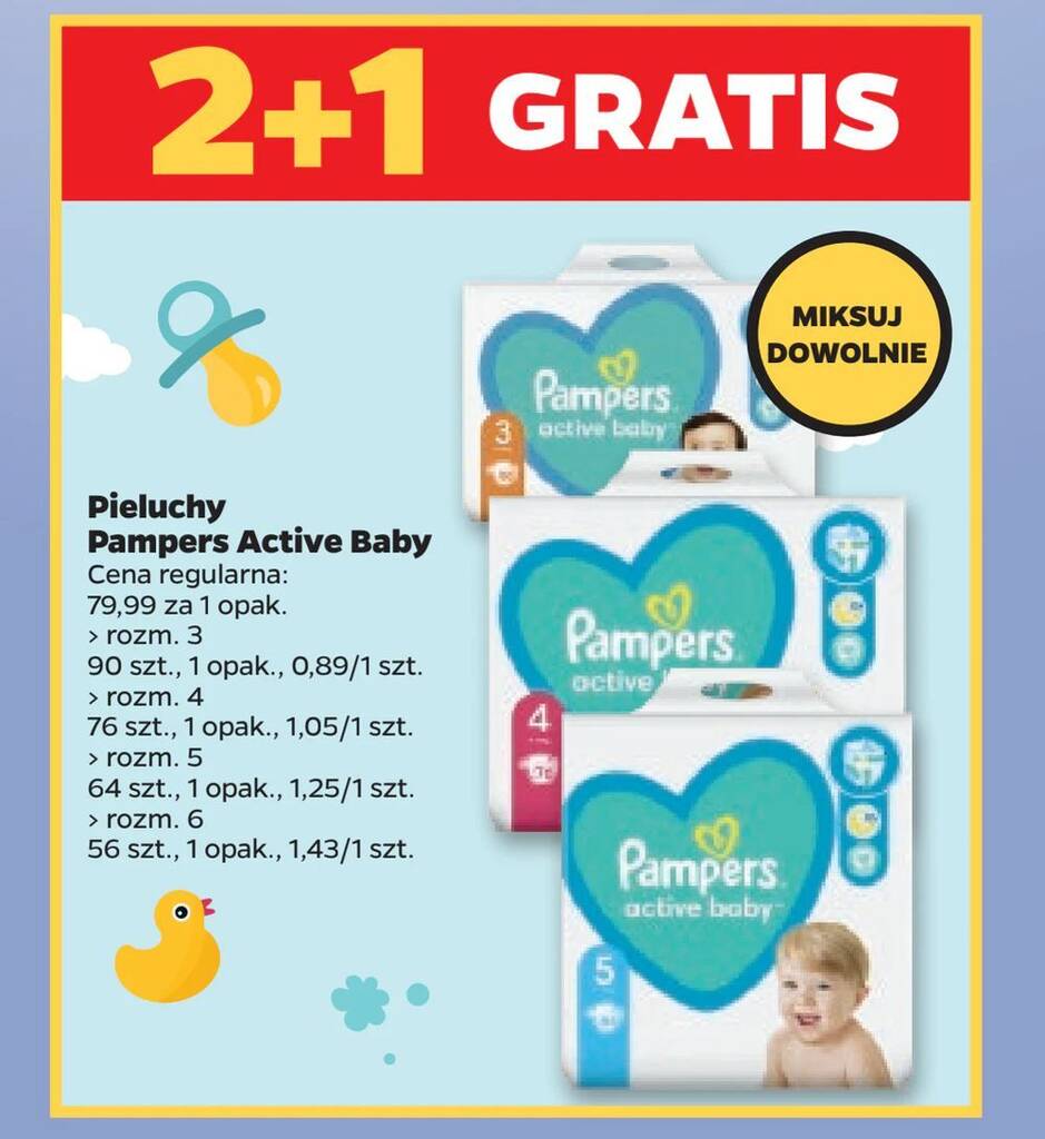 pampers pieluchy d0 pływania