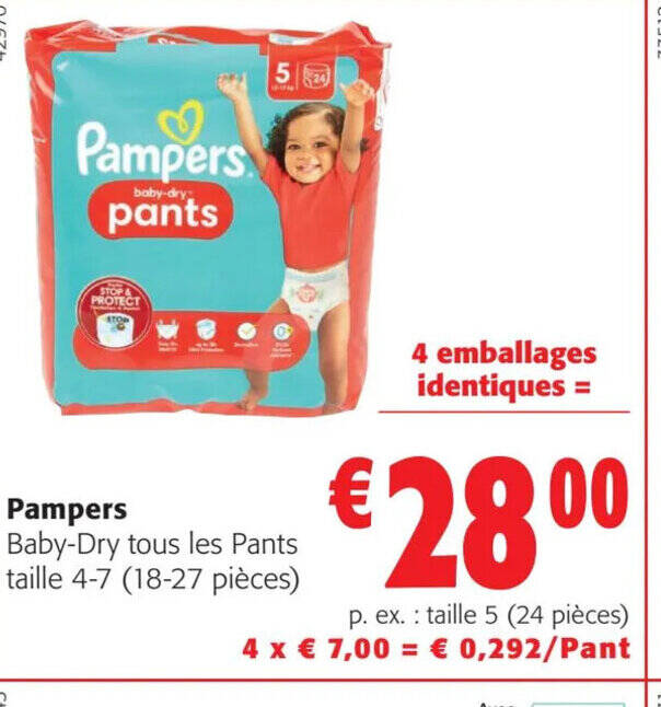 pampers activ baby dry 3 42szt