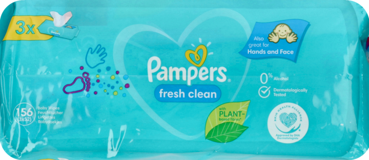 pampers sensitive chusteczki nawilżane 12x56 sztuk